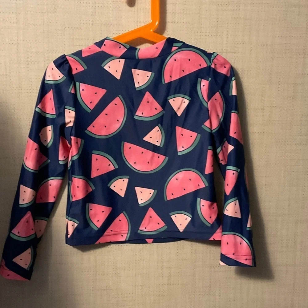 Kids Watermelon Print Long Sleeve Tee